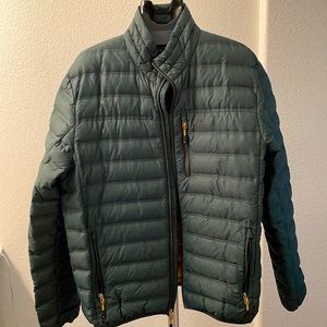 Men’s Gerry puffer jacket in pine green size large